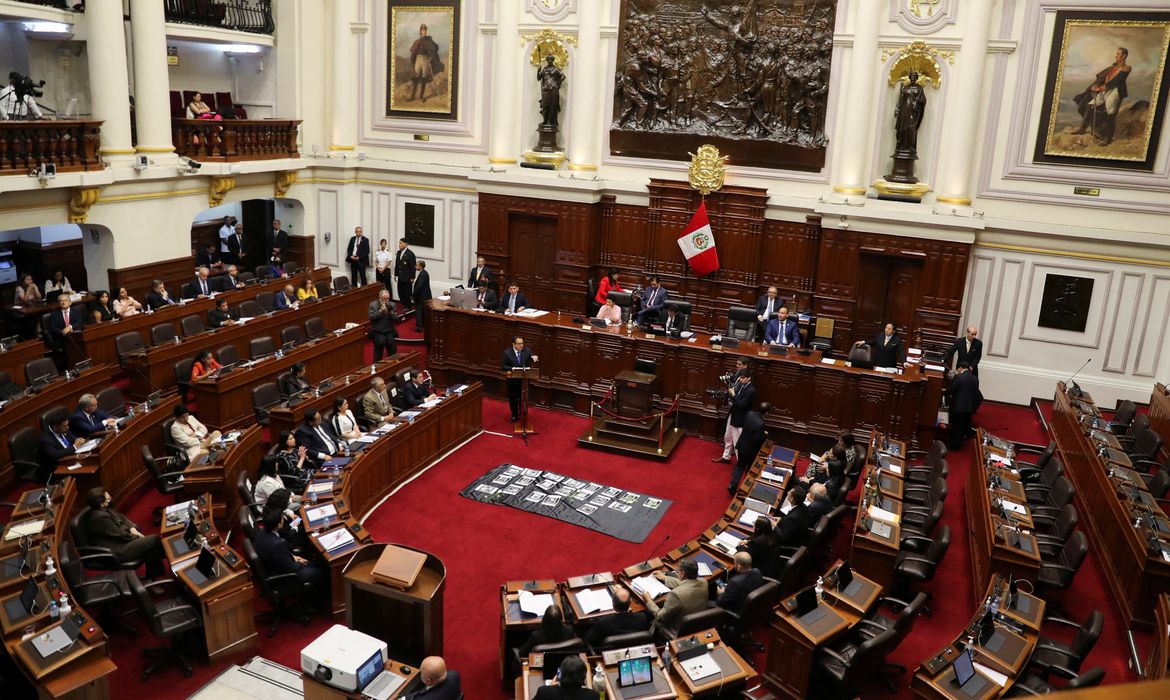 Peru's Prime Minister Alberto Otarola faces a vote of confidence, in Lima