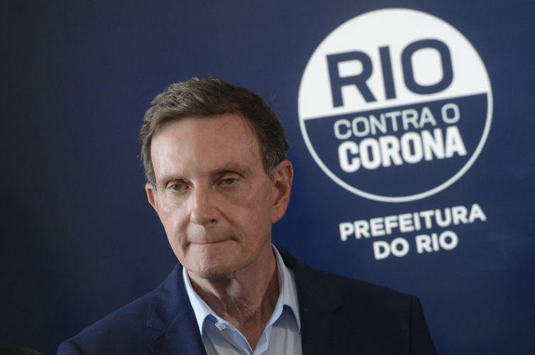 O prefeito do Rio de Janeiro, Marcelo Crivella, apresenta medidas e resultados do Gabinete de Crise montado para lidar com a pandemia do novo coronavírus (Covid-19). 