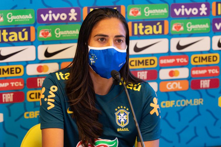 Andressa Alves, meia-atacante da seleção brasileira feminina de futebol
