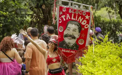 Brasília (DF), 01/03/2025 - Personagem Mariana Martino - Bloco de carnaval, Vai quem fica, nas ruas de Brasília.
Foto: Joédson Alves/Agência Brasil