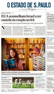 Capa do Jornal O Estado de S. Paulo Edição 2024-04-15