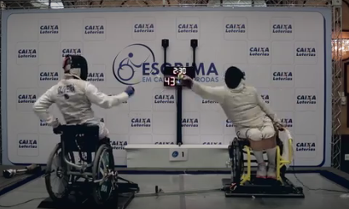 Esgrima em cadeira de rodas é uma das modalidades que serão disputadas na Paralimpíada (Divulgação/COB)
