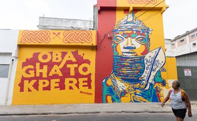 Rio de Janeiro (RJ), 20/12/2024 - Festival de arte urbana Rua Walls colore o Morro do Pinto, na região central do Rio.
Foto: Gabriel Monteiro/Rua Walls