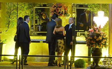 Casamento do futuro ministro da Casa Civil Onyx Lorenzoni com a assessora parlamentar Denise Veberling, no Clube do Congresso, em Brasília.