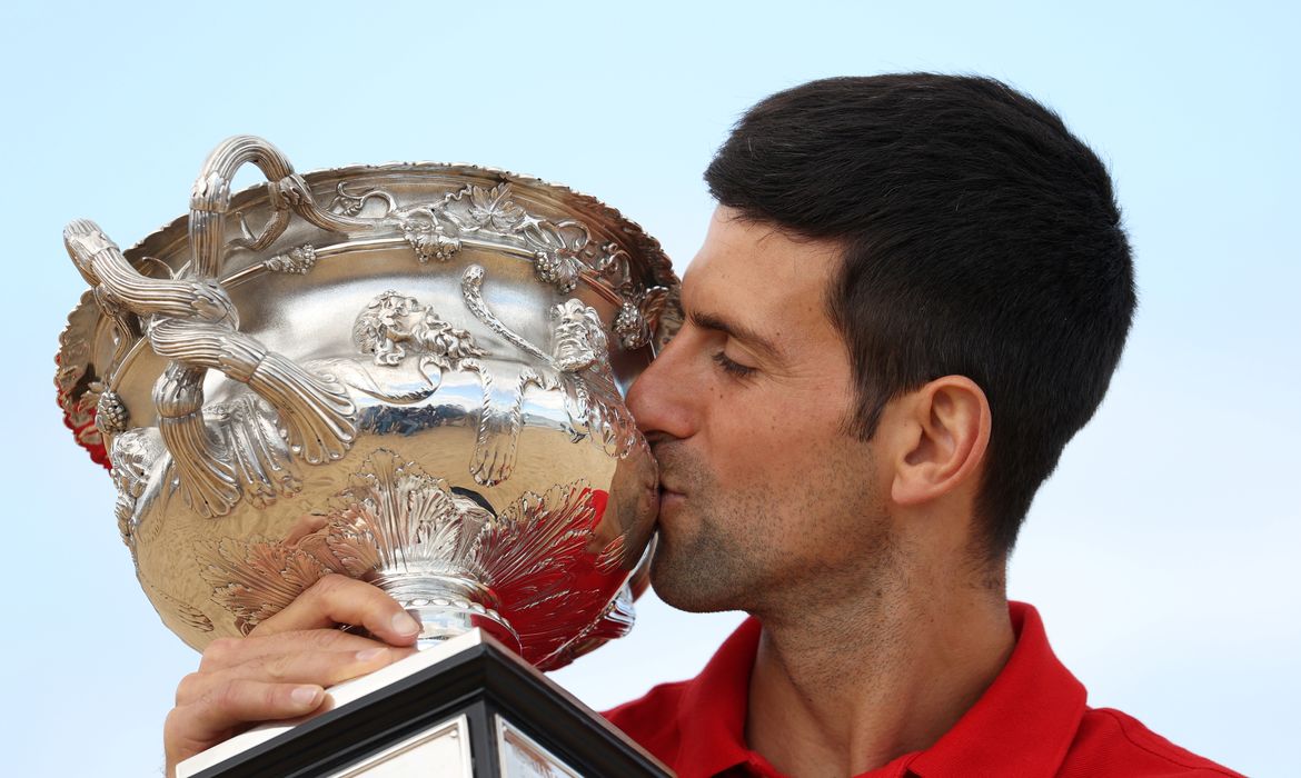 Novak Djokovic com título do Aberto da Austrália - campeão - 2021