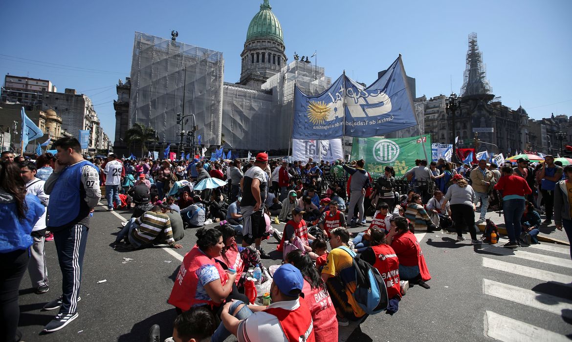 Manifestação em Buenos Aires