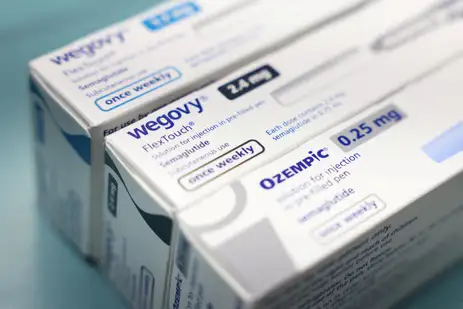 FILE PHOTO: Boxes of Ozempic and Wegovy made by Novo Nordisk are seen at a pharmacy in London, Britain March 8, 2024. Reuters/Hollie Adams/Proibida reprodução