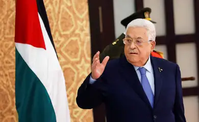 Palestina. O primeiro-ministro palestino, Mohammad Abbas. Foto REUTERS Mohammed Torokman