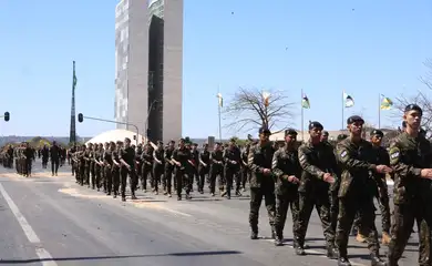 Brasília (DF) 31/08/2024  Governo federal realizou  ensaio geral para o desfile cívico-militar do 7 de setembro na Esplanada dos Ministérios. Foto Antônio Cruz/Agência Brasil