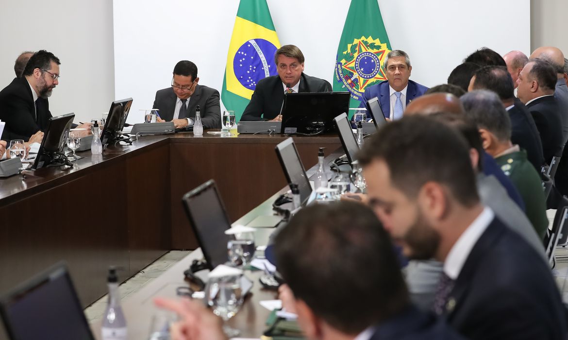 O presidente Jair Bolsonaro participa da 39ª Reunião do Conselho de Governo