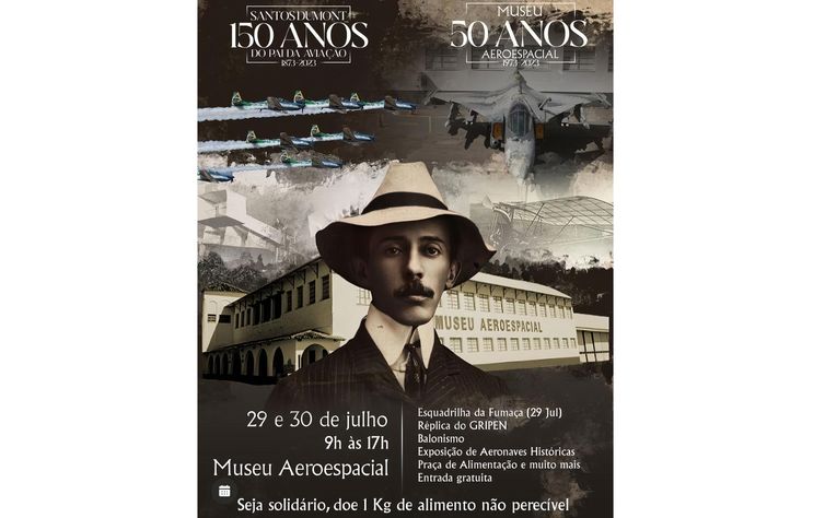 Rio de Janeiro, 28/07/2023, Museu abre portões festejando Santos Dumont e seu jubileu.
Foto: Musal/Divulgação
