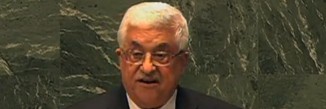 O presidente palestino, Mahmoud Abbas