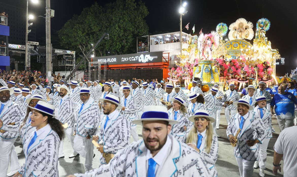 Rio de Janeiro (RJ), 03/03/2025 – Beija-Flor de Nilópolis desfila no segundo dia de carnaval do grupo Especial na Marquês de Sapucaí, na região central do Rio de Janeiro. Foto: Tomaz Silva/Agência Brasil