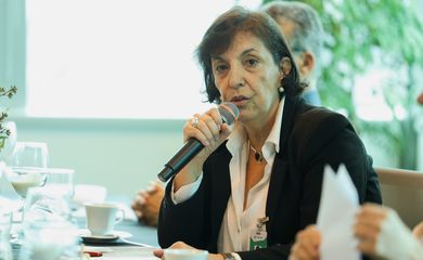 Rio de Janeiro (RJ), 14/10/2024 – A diretora executiva de exploração e produção da Petrobras, Sylvia dos Santos durante café da manhã com jornalistas, no Edifício Senado, no centro da capital fluminense. Foto: Tomaz Silva/Agência Brasil