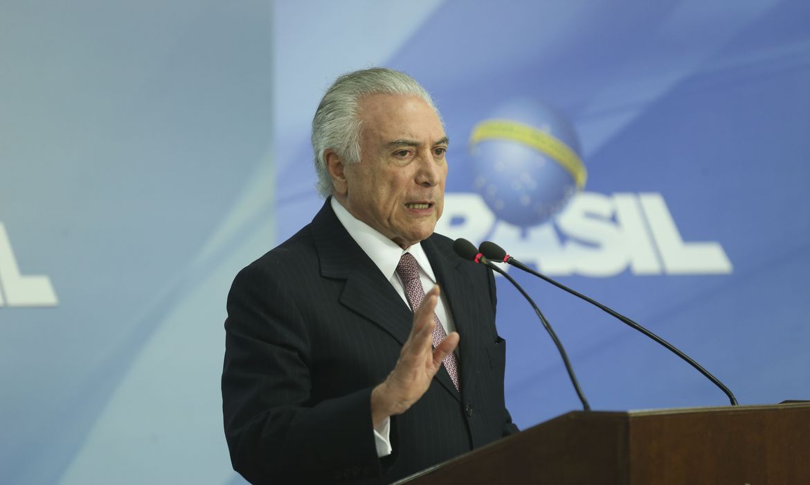 Brasília - Pronunciamento do presidente da República, Michel Temer, sobre a reforma trabalhista (Valter Campanato/Agência Brasil)
