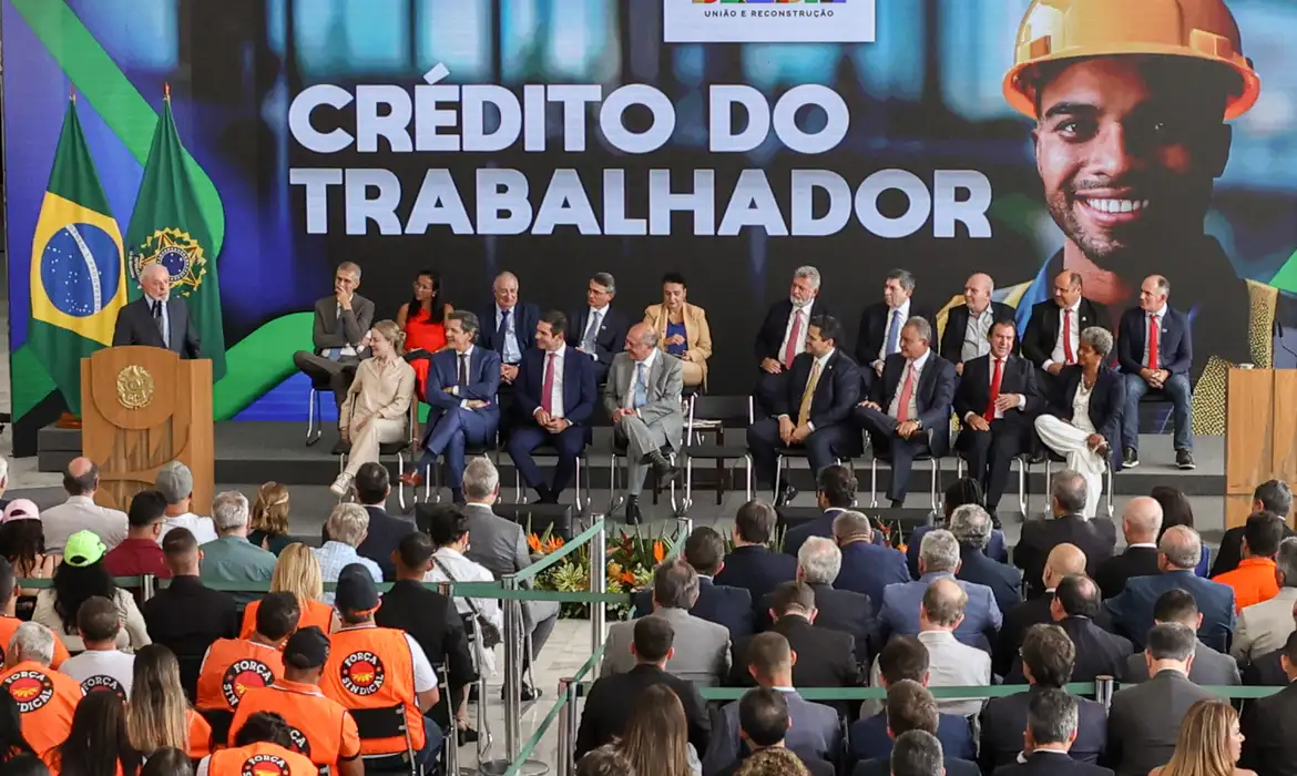 Antonio Cruz/Agência Brasil Brasília (DF), 12/03/2025 – O presidente Luiz Inácio Lula da Silva, participa da cerimônia de lançamento do programa “Crédito do Trabalhador”
Foto: Antonio Cruz/Agência Brasil