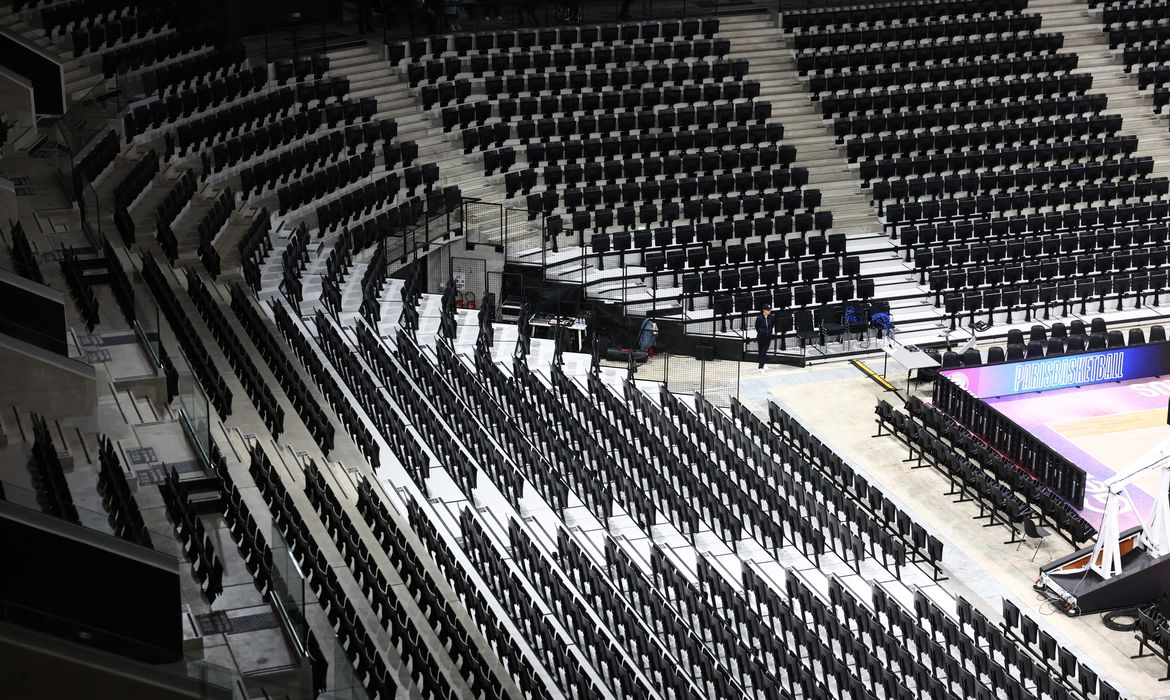 Adidas Arena, um dos palcos dos Jogos Olímpicos de Paris