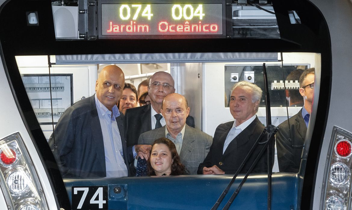 Rio de Janeiro - Presidente interino Michel Temer durante cerimônia de inauguração da Linha 4 do Metrô (Beto Barata/PR)
