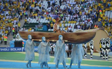 Cerimônia de abertura da Copa do Mundo de 2014 (Marcello Casal Jr./Agência Brasil)