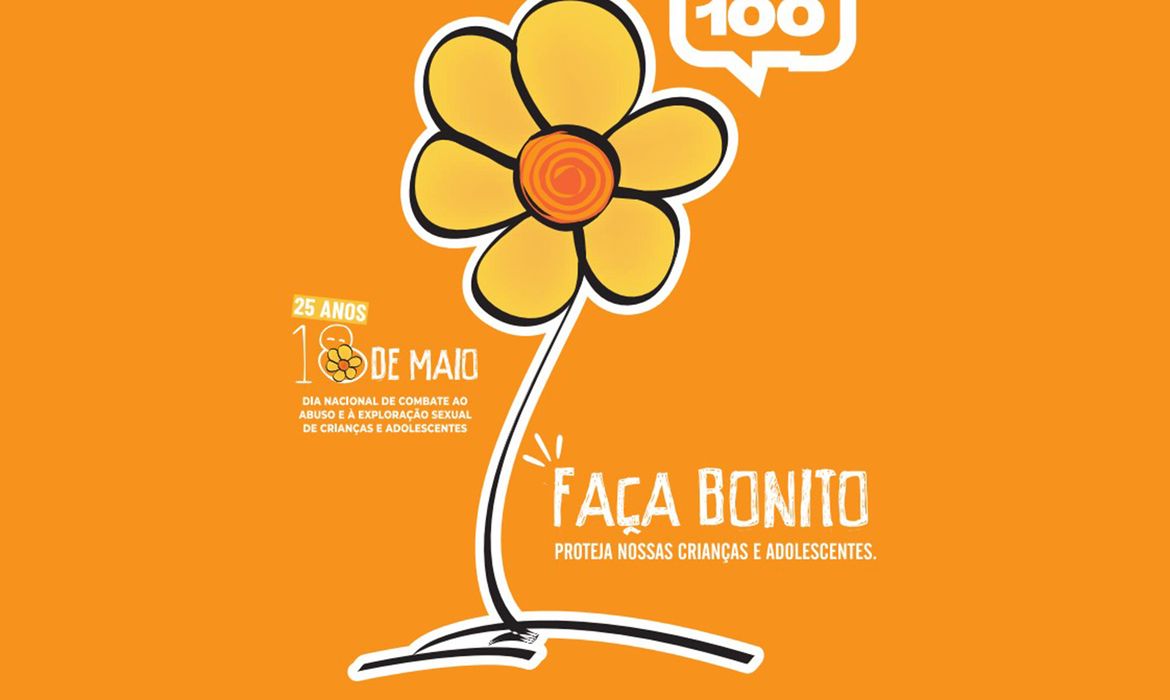 Brasília (DF), 16/05/2025 - Dia nacional de combate ao abuso e à exploração Sexual de crianças e adolescentes. Foto: Facabonito.org/Divulgação
