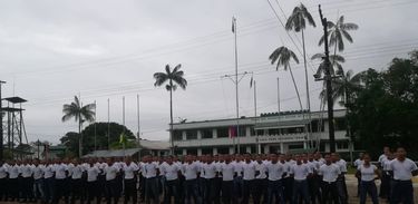 Cerimônia de incorporação no 8º Batalhão de Infantaria de Selva