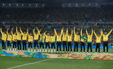 Rio de Janeiro - Brasil vence Alemanha e conquista primeiro ouro olímpico do futebol (Fernando Frazão/Agência Brasil)