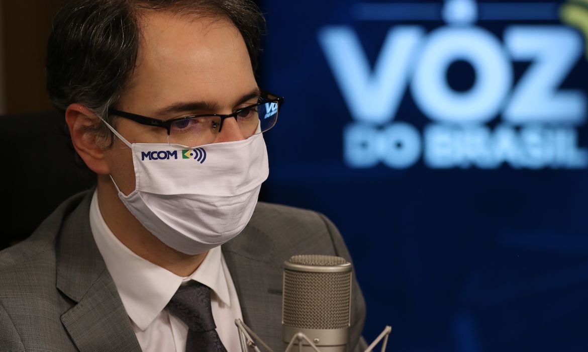 O secretário de Telecomunicações interino, Artur Coimbra, participa do programa A Voz do Brasil