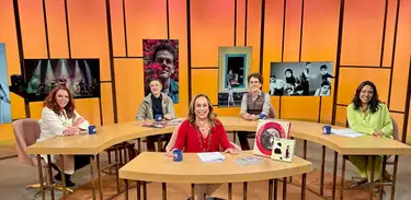 Cissa Guimarães recebe Nando Reis e seus amigos Charles Gavin e Leilane Neubarth no Sem Censura