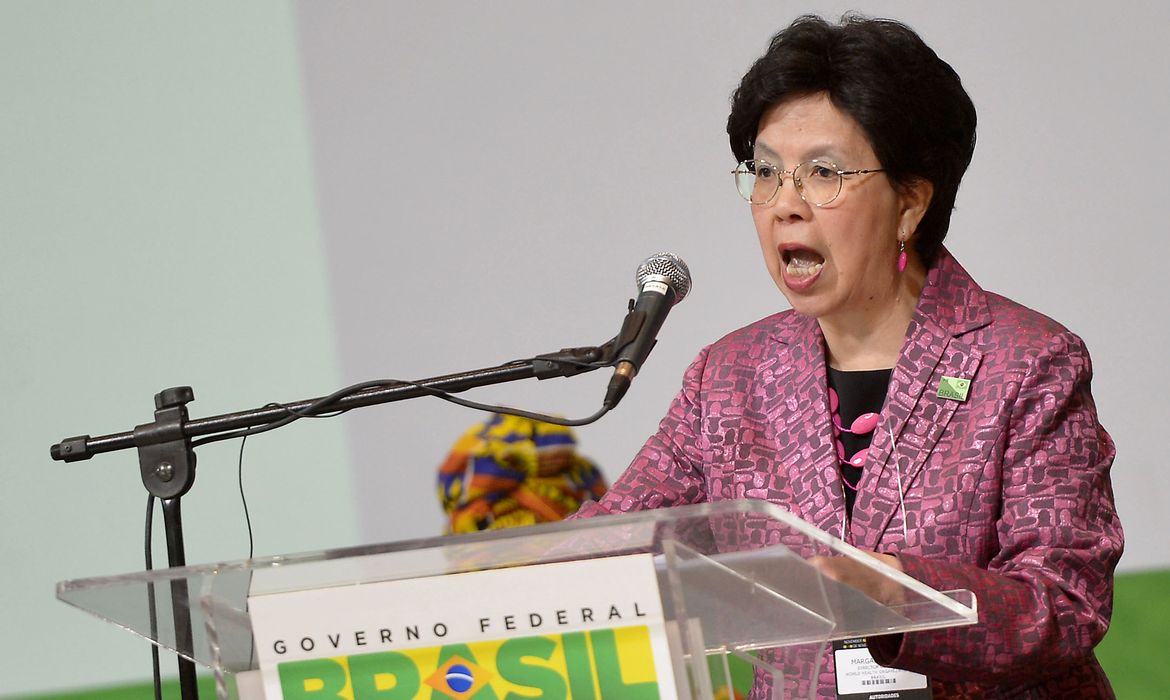 Brasília - A diretora geral da Organização Mundial da Saúde (OMS), Margareth Chan fala na abertura da 2ª Conferência Global de Alto Nível sobre Segurança no Trânsito  – Tempo de Resultados (Elza Fiuza/Agência Brasil)