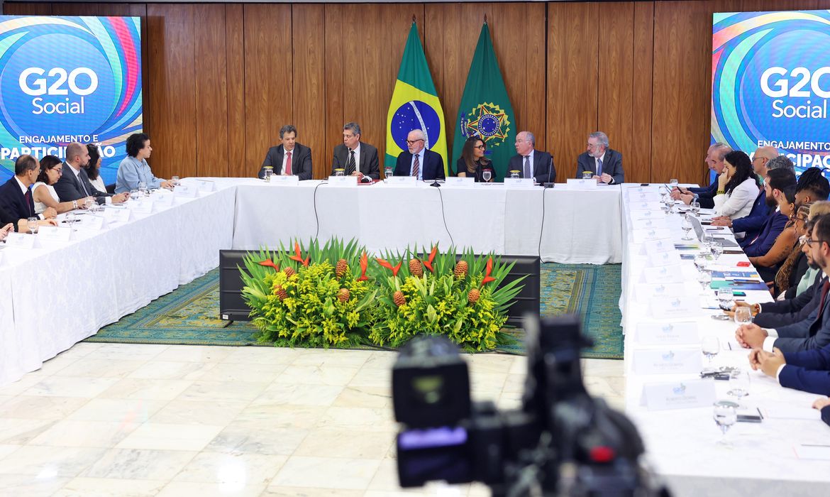 Brasília (DF), 11/11/2024 - Presidente da República, Luiz Inácio Lula da Silva, durante reunião com as Lideranças dos Grupos de Engajamento do G20. Foto: Valter Campanato/Agência Brasil