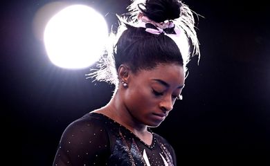 FILE PHOTO: Tokyo 2020 Olympics - Gymnastics Artistic Training - Simone Biles - Tóquio 2020