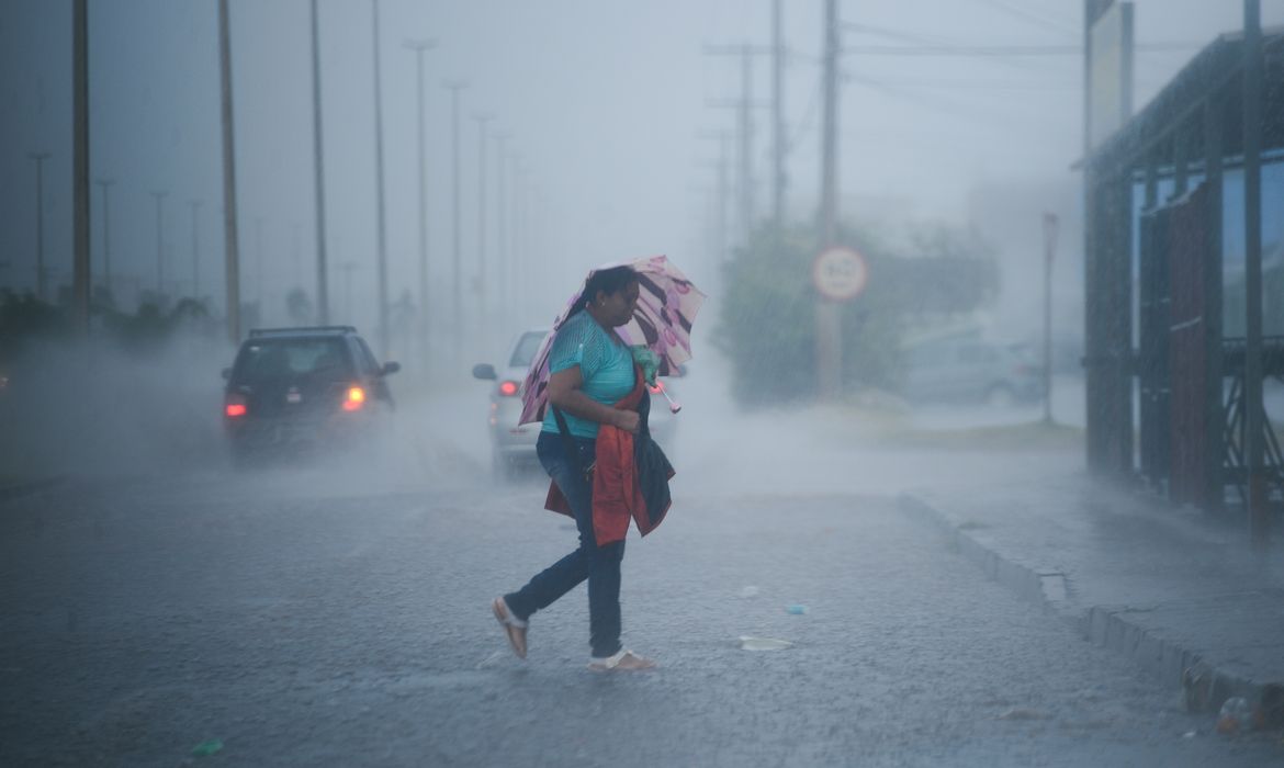 Chuva forte em alguns pontos da cidade (Fabio Rodrigues Pozzebom/Agência Brasil)