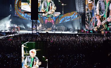 A banda de rock britânica Rolling Stones arrasta mais de meio milhão de pessoas para concerto em Havana (Agência Lusa/Direitos Reservados) 