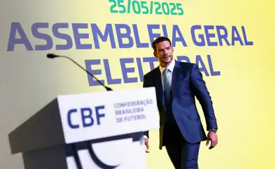 São Paulo- 25/05/2025 - Candidato único, Samir Xaud é eleito presidente da CBF. Foto  Rafael Ribeiro/CBF