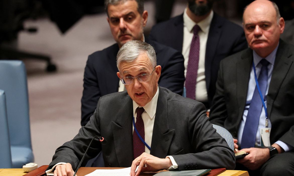 Brazil's Ambassador to the United Nations Sergio Franca Danese speaks during a UN Security Council meeting on U.S. strikes and the capture of Venezuelan President Nicolas Maduro and his wife, Cilia Flores, at the United Nations headquarters in New York, U.S., January 5, 2026. REUTERS/Brendan McDermid