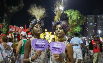 CARNAVAL 2024 - Campanha contra o assédio no Carnaval ‘Ouviu um NÃO? Respeite a decisão’. Foto: Rafael Campos/Gov Rio de Janeiro