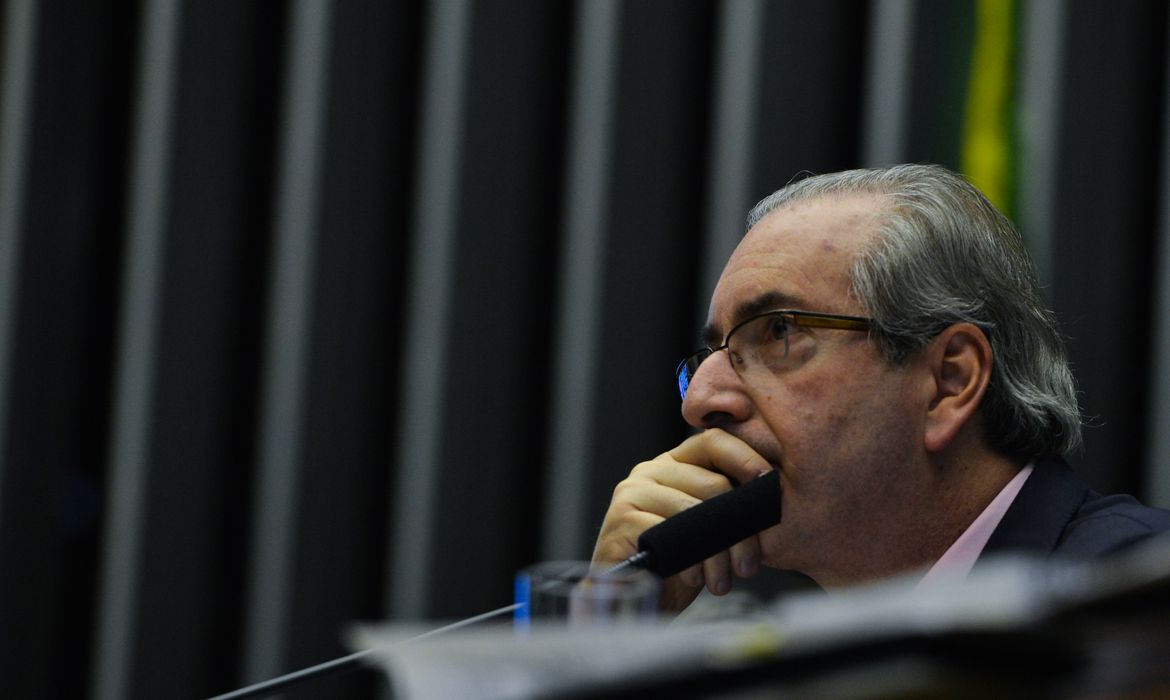 Brasília – O presidente da Câmara, Eduardo Cunha, preside sessão plenária (Valter Campanato/Agência Brasil)