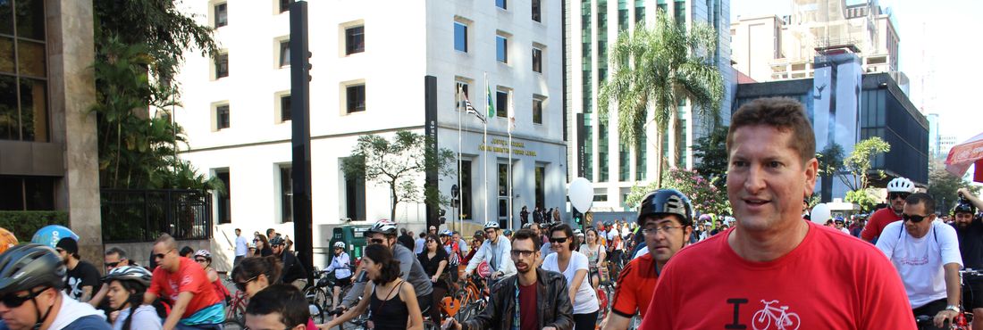 Prefeito Fernando Haddad inaugura a ciclovia da Avenida Paulista