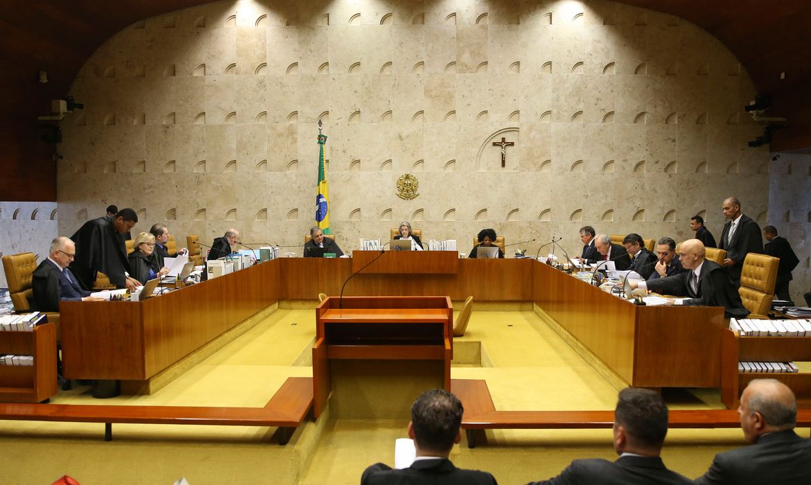 Brasília - Sessão plenária do Supremo Tribunal Federal (STF) para julgar o habeas corpus do ex-ministro Antonio Palocci (Valter Campanato/Agência Brasil)