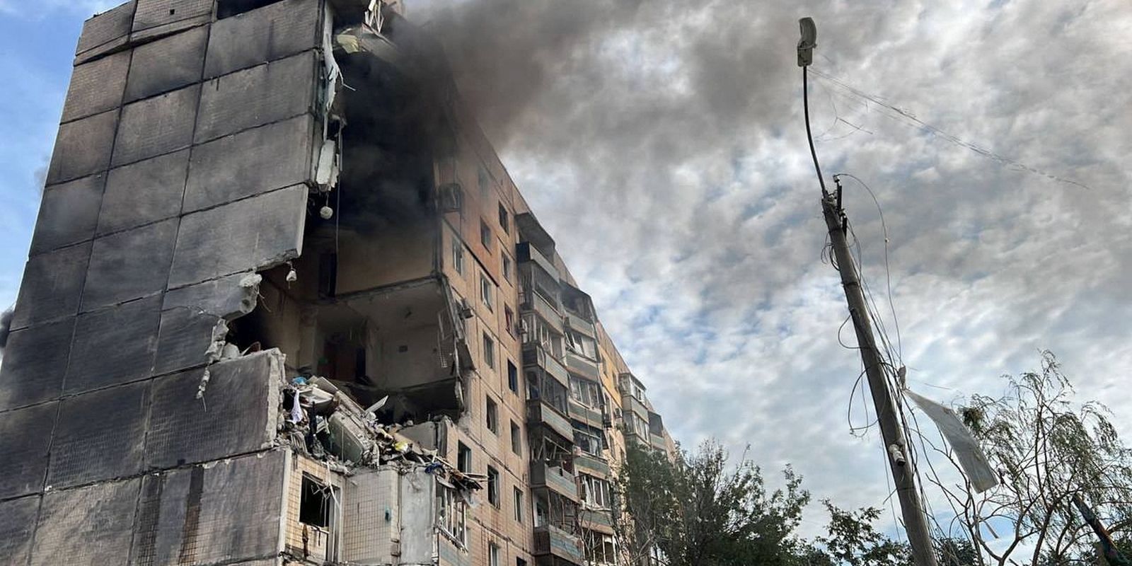 Ataque russo em Kryvyi Rih