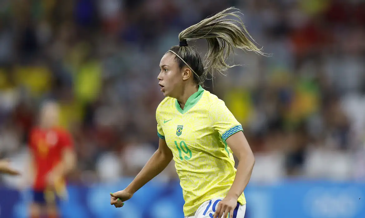 Priscila - atacante - seleção brasileira feminina de futebol - jogo contra Espanha - Paris 2024