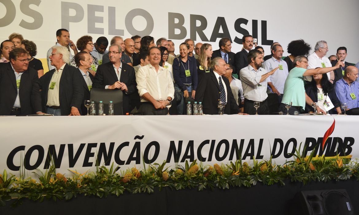 Brasília - O PMDB faz convenção nacional para a escolha dos membros do Diretório Nacional e da Comissão Executiva Nacional (Valter Campanato/Agência Brasil)