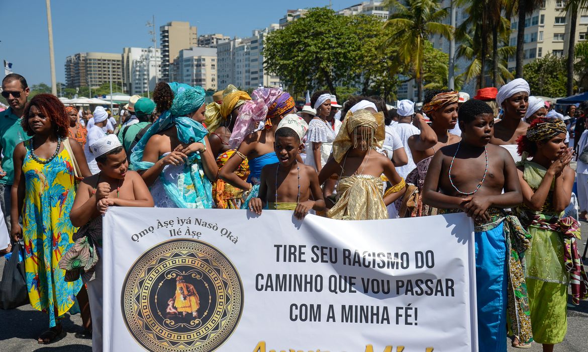 Rio de Janeiro (RJ), 17/09/2023 – Praia de Copacabana recebe a 16ª Caminhada em Defesa da Liberdade Religiosa. Foto: Tomaz Silva/Agência Brasil