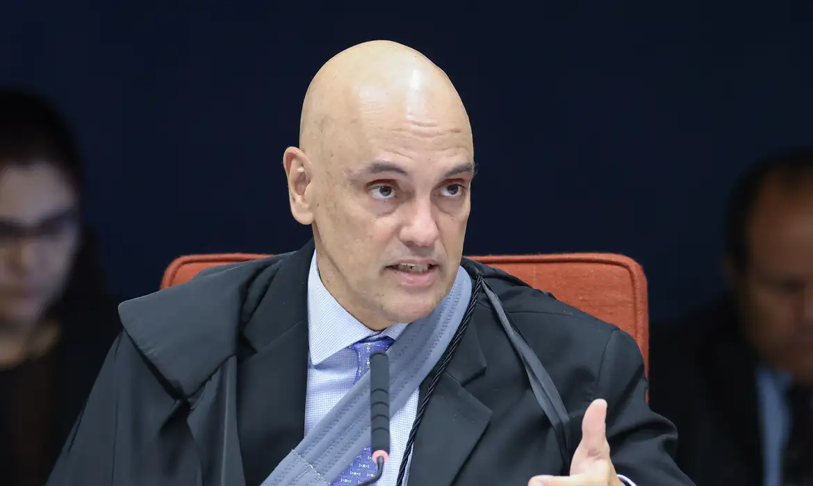 Antonio Augusto/STF Brasília (DF), 22/04/2025 - Ministro Alexandre de Moraes durante sessão de julgamento da denúncia sobre o núcleo 2 da PET 12.100. Foto: Antonio Augusto/STF