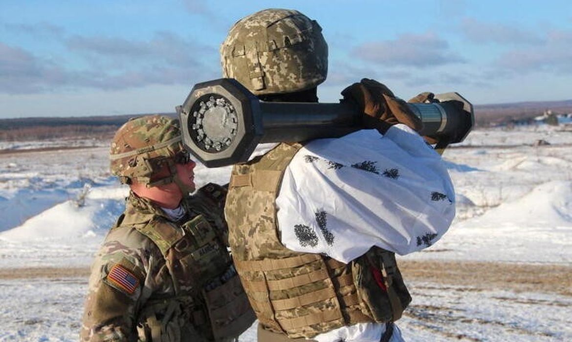 Exército norte-americano em região da Ucrânia