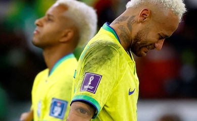 Neymar lamenta eliminação do Brasil na Copa do Mundo