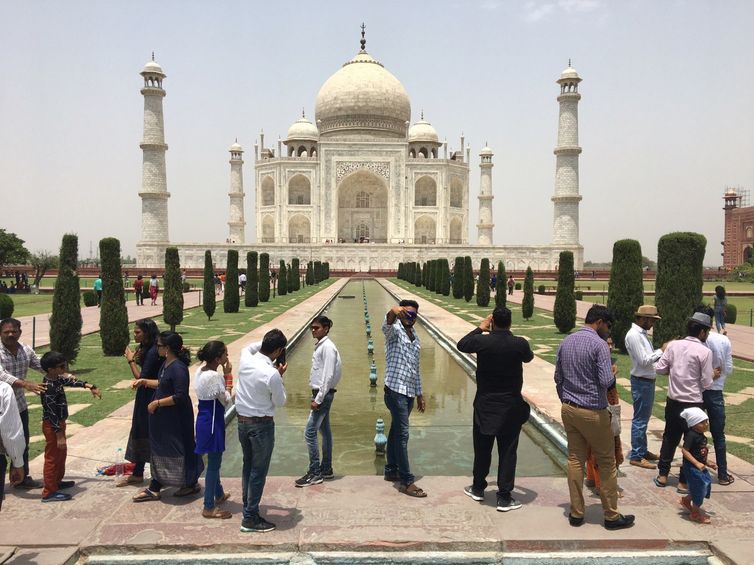 Uma das sete maravilhas do mundo moderno, Taj Mahal na Índia