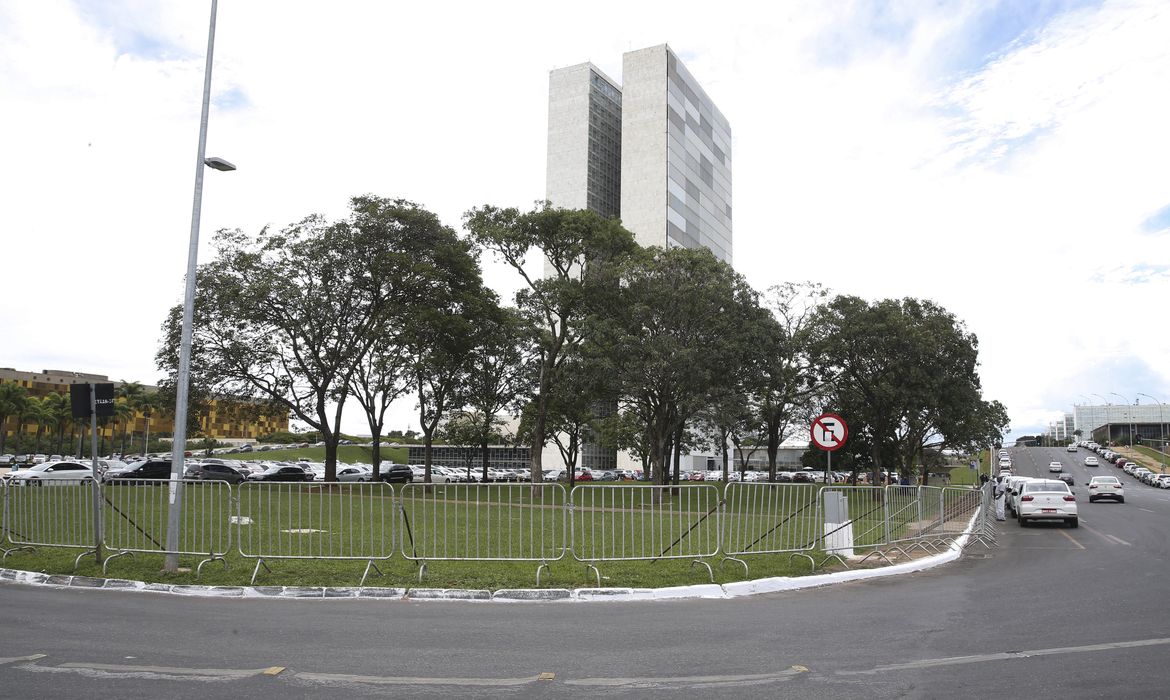 Brasília - Câmara e Senado reforçam segurança para eleições das presidências das Casas (Valter Campanato/Agência Brasil)