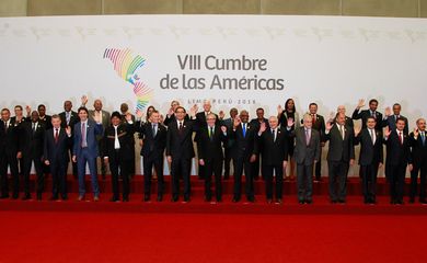 Lima - Presidente Michel Temer durante foto oficial dos Chefes de Estado e de Governo na 8ª Cúpula das Américas, no Peru
(Clauber Cleber Caetano/PR)