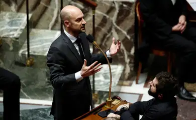 French Minister for Europe and Foreign Affairs Jean-Noel Barrot speaks during the questions to the government session at the National Assembly in Paris, France, February 4, 2025. Reuters/Benoit Tessier/Proibida reprodução